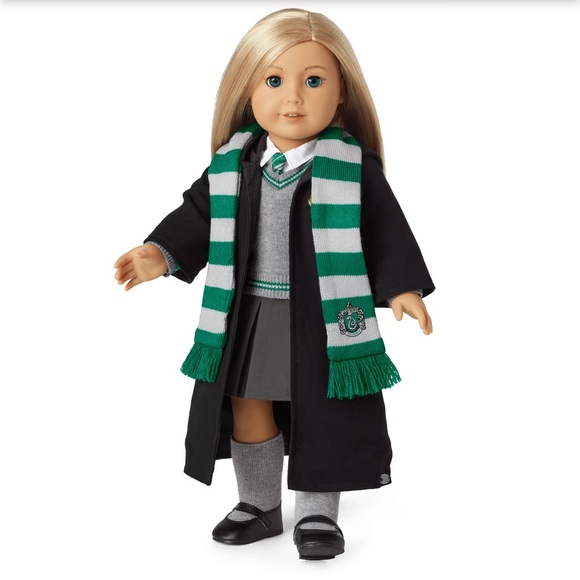 AMERICAN GIRL HARRY POTTER SLYTHERIN SET SWEATER SCARF TIE NEW IN BOX - Picture 7 of 8